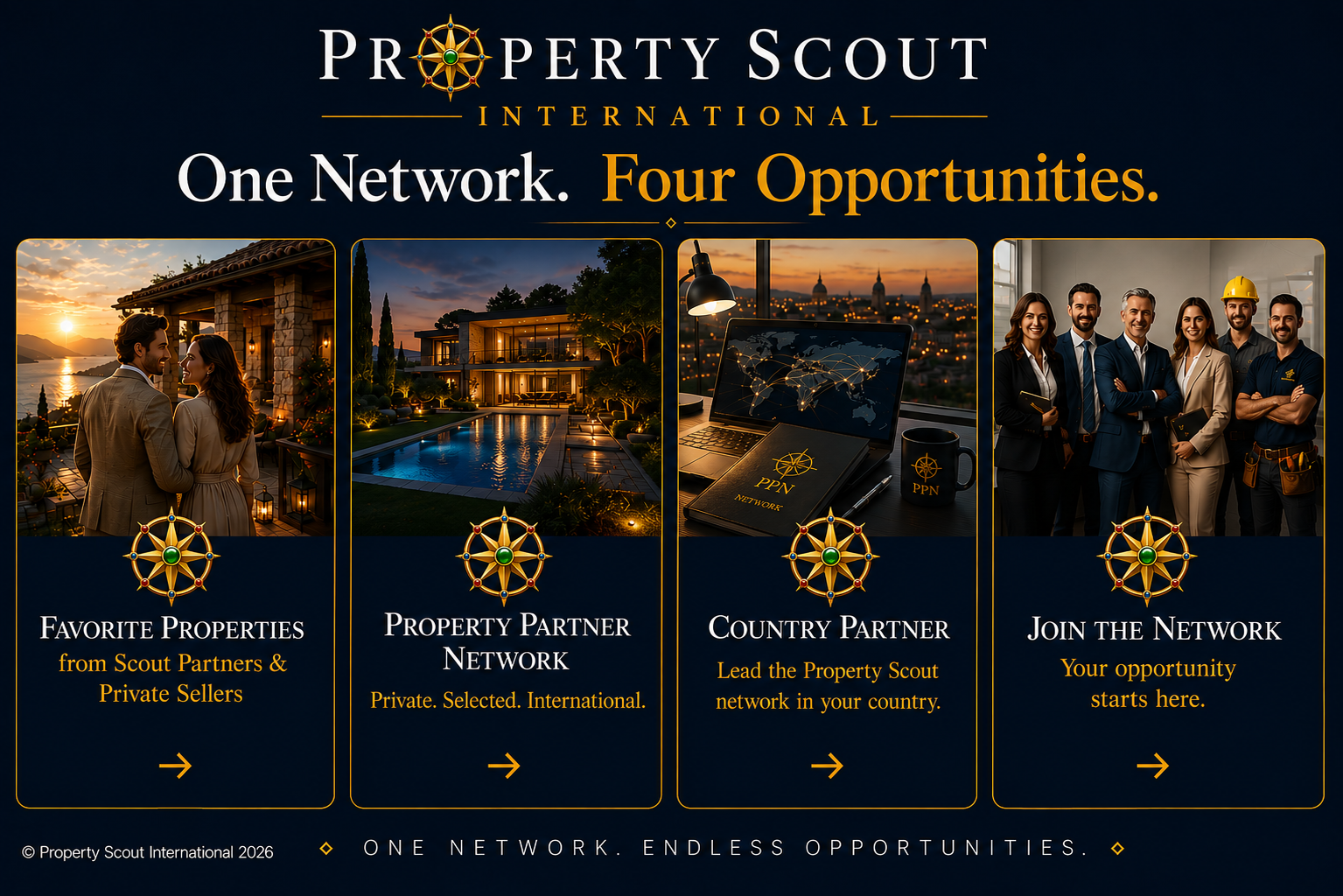 Property Scout International – One Network, Four Opportunities